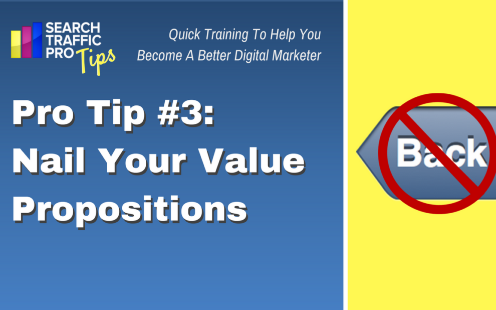 Nail Your Value Propositions - Search Pros