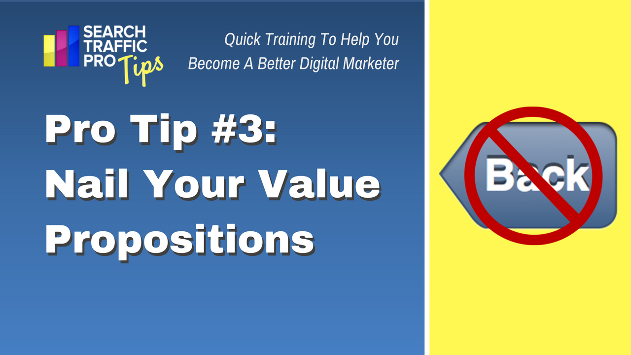 Nail Your Value Propositions - Search Pros