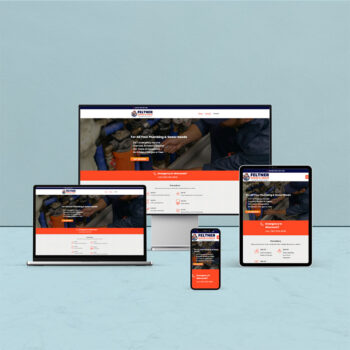Example Search Pros site shown on different device sizes