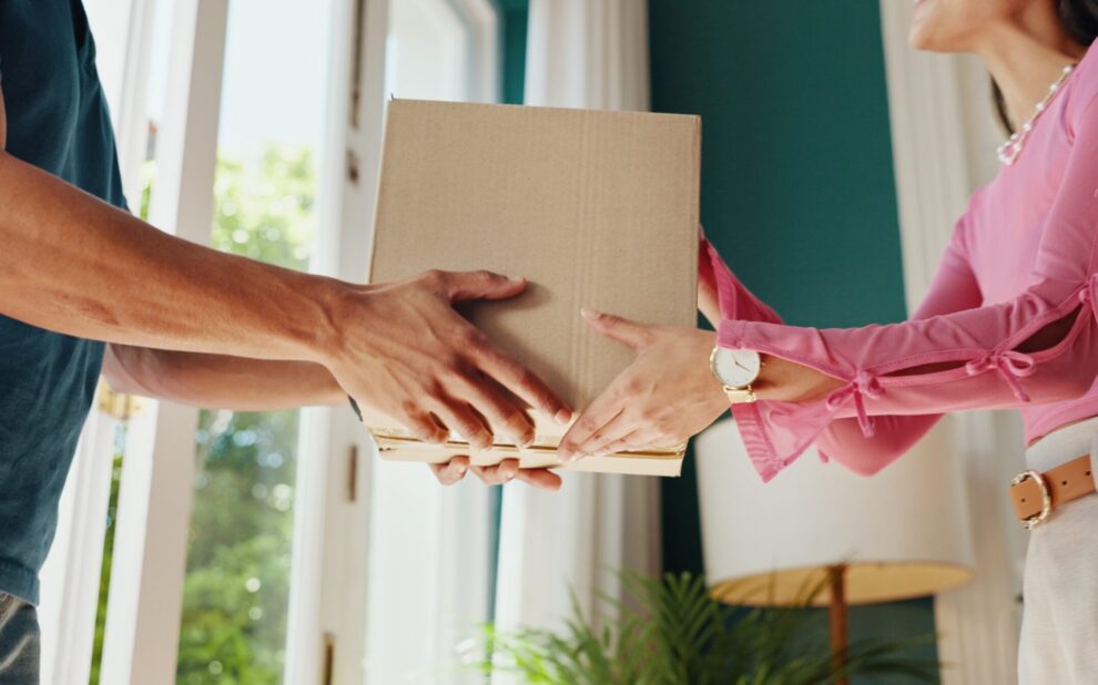 Delivery of a product ordered online