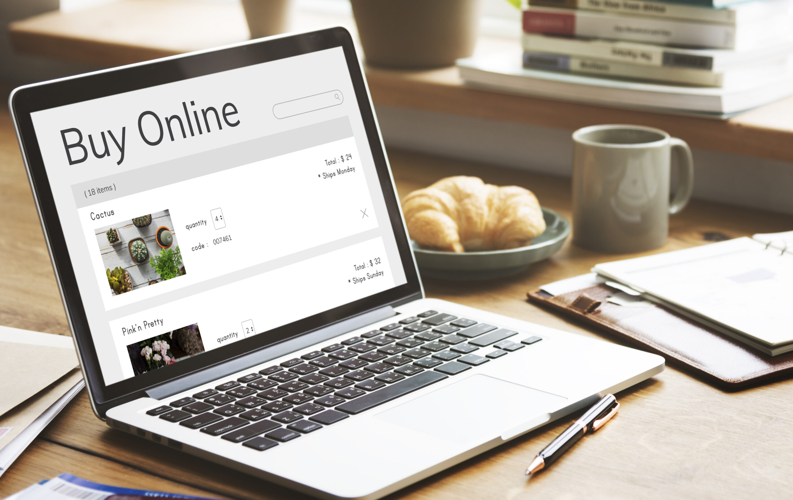 An e-com store built in shopify selling plants. The site has a clean theme improving site speed